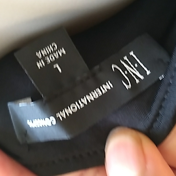 Inc women dress  size  L black  nwt - Picture 9 of 9